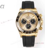 C1 Factory C1 new 4131 Rolex Daytona Gold-black Dial Ceramic Bezel Super Replica Watch